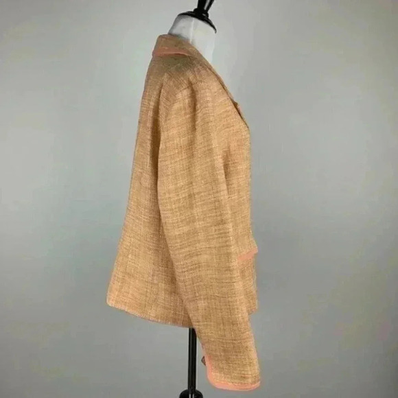 Pendleton blazer sz 16 woven 100% silk lightweight - Picture 5 of 9